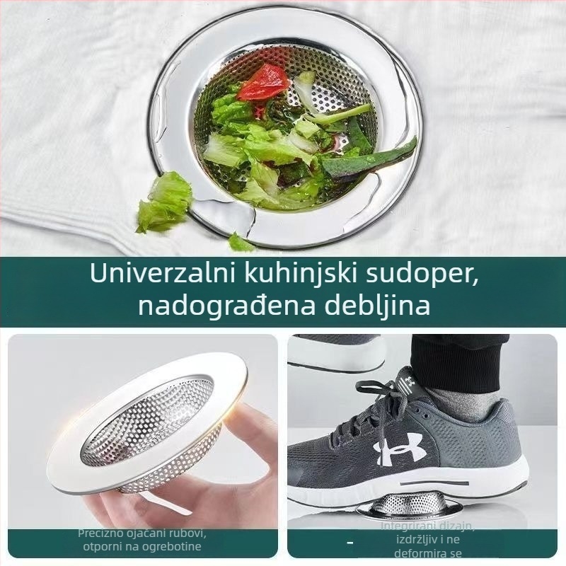 Filter mreža za kuhinjsku sudoperu od nehrđajućeg čelika, Edge-Bound Filter Mesh, 40g
