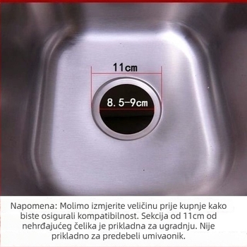 Nehrđajući čelični koš za odvod kuhinjskog sudopera – starinski stil (EU CE certifikat, Materijal: Other, Model: Other, Podrijetlo: Other)