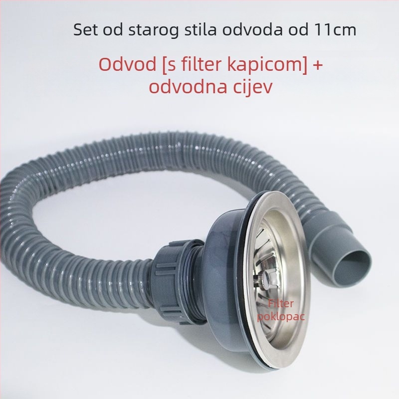 Nehrđajući čelični koš za odvod kuhinjskog sudopera – starinski stil (EU CE certifikat, Materijal: Other, Model: Other, Podrijetlo: Other)