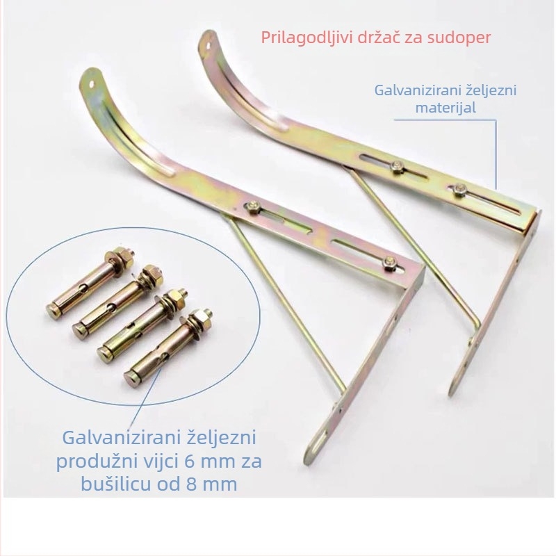 Nerđajući čelični trokutasti držač za sudoper - Učvršćivački držač, 474 g, Moderan minimalistički stil