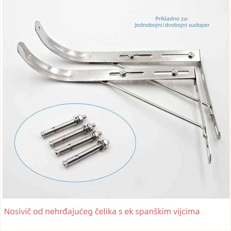 Nerđajući čelični trokutasti držač za sudoper - Učvršćivački držač, 474 g, Moderan minimalistički stil