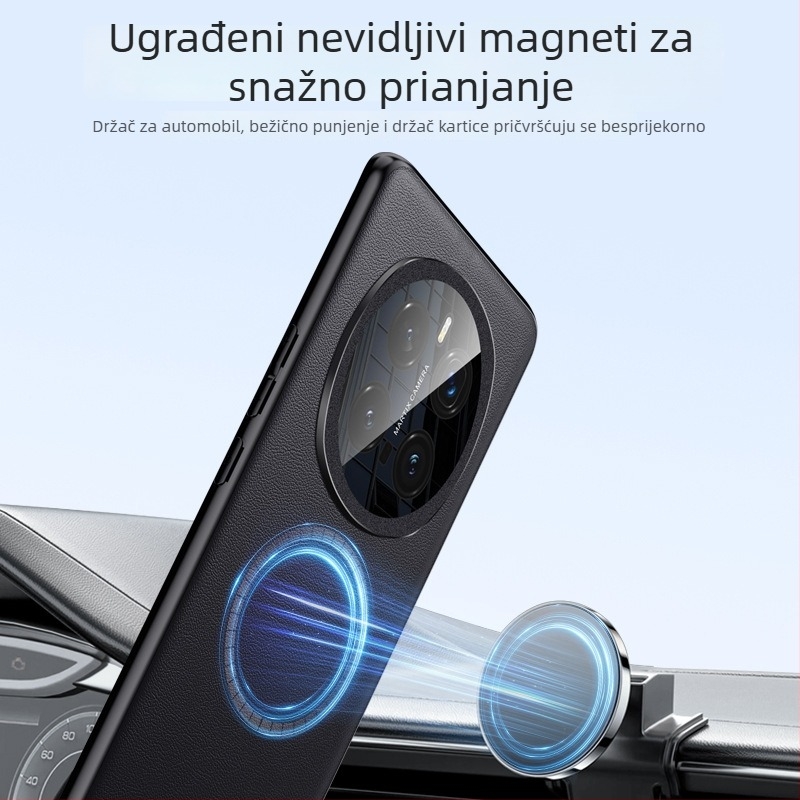 Magnetni kožni etui za seriju Glory Magic7 – PU+TPU, zaštita objektiva od akrilne leće, otporan na udarce, otisci prstiju, zaštita od pada