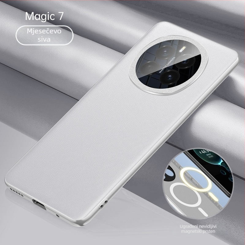 Magnetni kožni etui za seriju Glory Magic7 – PU+TPU, zaštita objektiva od akrilne leće, otporan na udarce, otisci prstiju, zaštita od pada