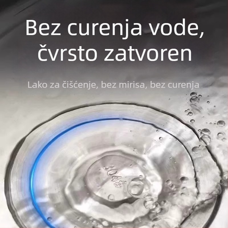 Poklop za sudoper od nehrđajućeg čelika; brtveni poklop i odvajač; pakiranje: jedno; model: drugo