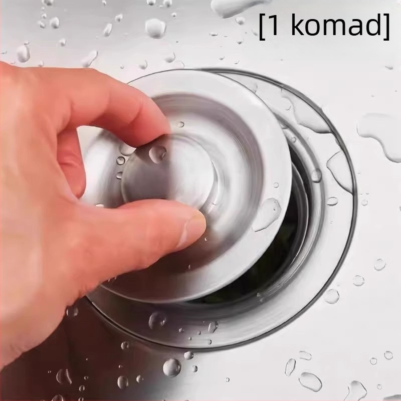 Poklop za sudoper od nehrđajućeg čelika; brtveni poklop i odvajač; pakiranje: jedno; model: drugo