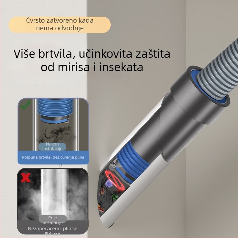 Zidni utikač protiv mirisa za cijevi – set od 50 zaptivačkih čepova za cijevi 50/75; Materijal: ABS, PP, TPU, TPR; Model: Anti-odor plug; Marka: Love cleanliness