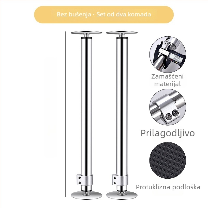 Samostojeći okvir za podršku kuhinjskog sudopera ispod ploče, nehrđajući čelik, model 08565, težina 1,4 kg, stil moderni minimalistizam