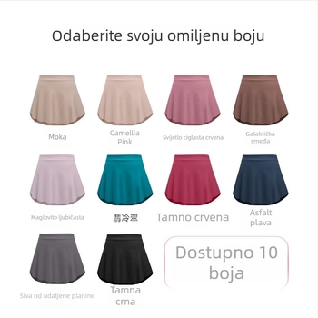 Ženska baletna tutu suknja za plesnu vježbu, najlon 80–90%, spandeks <30%, bez glačanja, elegantan stil, svježa i slatka, zima 2024