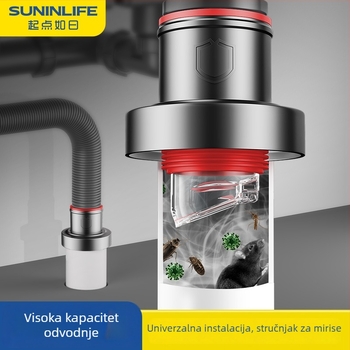 Zapornik protiv mirisa za kuhinju, Flip tip, ABS, P-oblik, model J10102