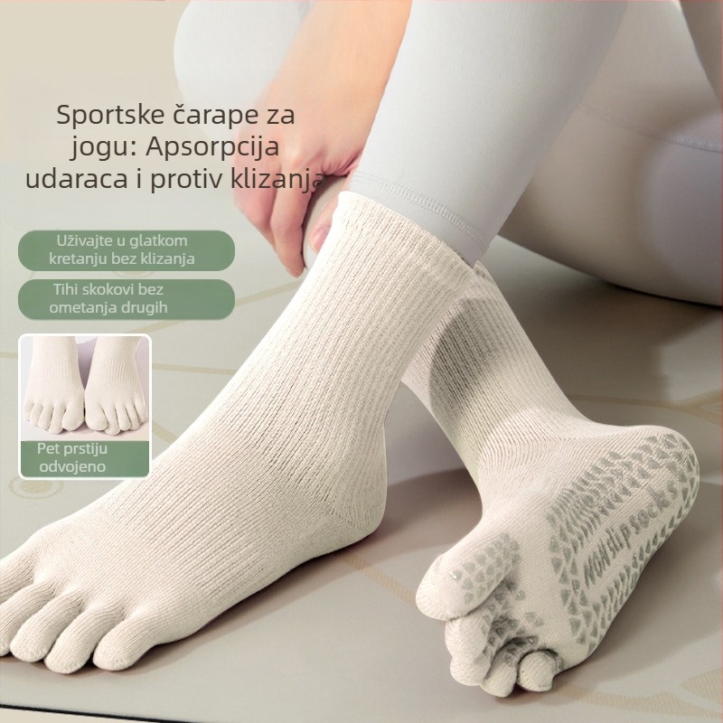 Joga čarape s petoprstnim dizajnom, pamuk, upijaju znoj, unisex, za sve sezone