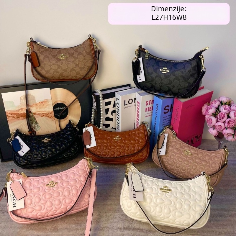 PU kožna crossbody torba za zrelu ženu, oblik dumpling, zatvarač, poliester podstava