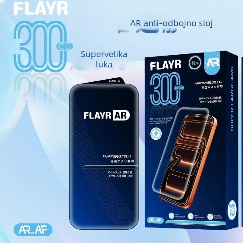 Neutral zaštitno staklo za prednji zaslon za iPhone 17 Pro Max – HD, otporan na prašinu, otporan na otiske prstiju, cijeli zaslon