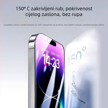 Staklena zaštita zaslona od kaljenog stakla za iPhone 14 Pro Max zaštita privatnosti anti otisak potpuno pokriće zaštita od plave svjetlosti otporna na padove