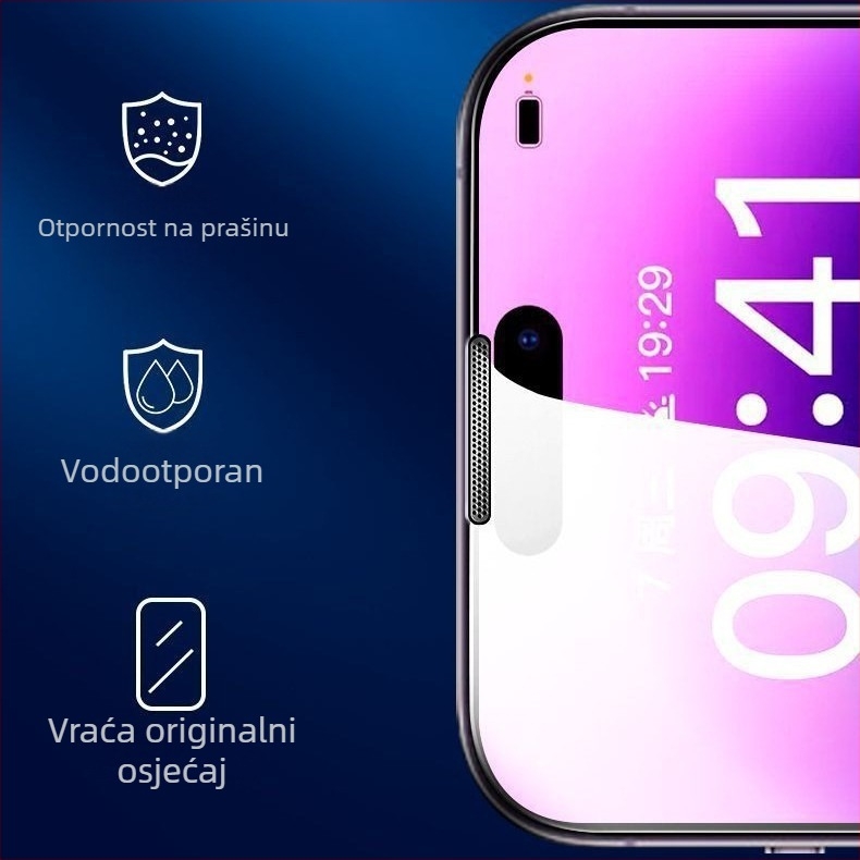 Staklena zaštita zaslona od kaljenog stakla za iPhone 14 Pro Max zaštita privatnosti anti otisak potpuno pokriće zaštita od plave svjetlosti otporna na padove