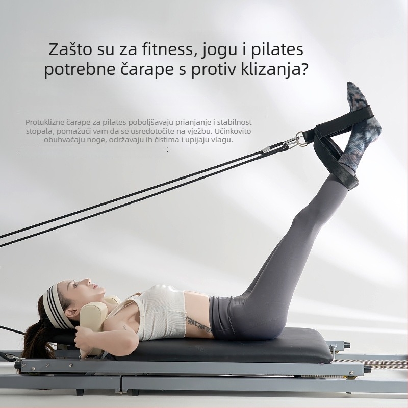 Pamučne joga čarape za žene srednje dužine, upijaju znoj, kamuflažni uzorak, sve sezone