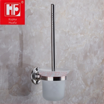 Zidni set četkica za čišćenje kupaonice od nehrđajućeg čelika HF-16 – zrcalno polirana površina, nosivost 0,5 kg, debljina 1,3 mm