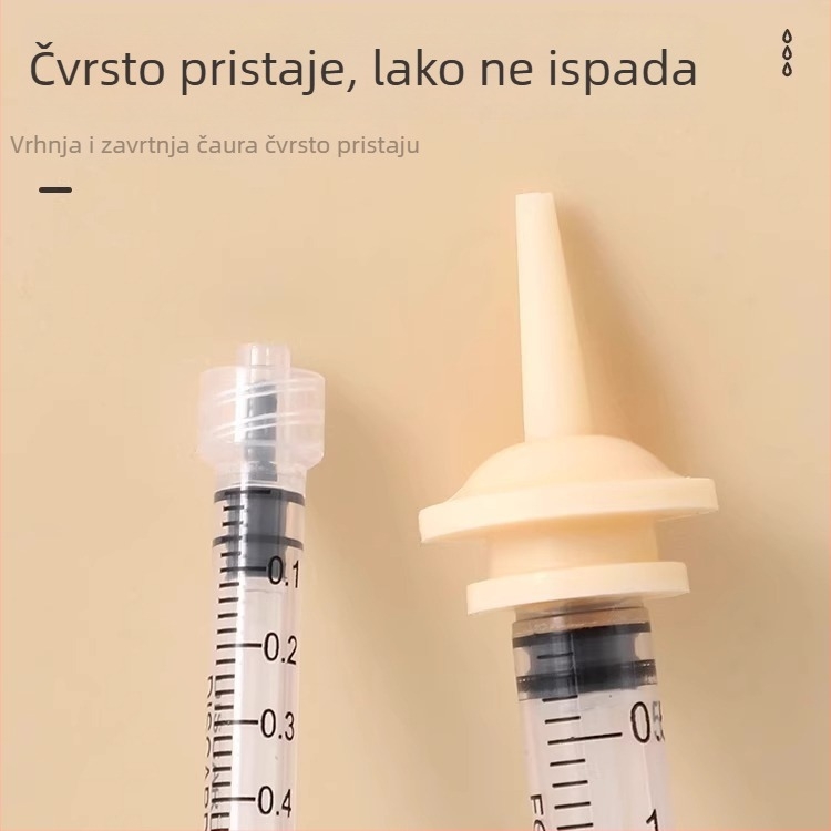 Injekcijska šprice za hranjenje mačaka s bradavicom — plastika, ručno hranjenje, Cute Pet Pastoral