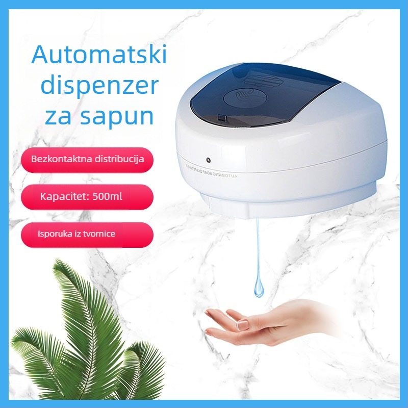 Zidni bezkontaktni automatski dozator sapuna s indukcijskim senzorom, 500 ml, ABS plast, Le Tuo