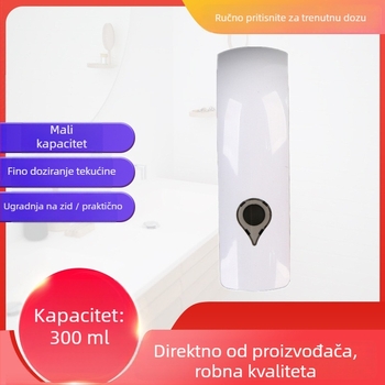 Boyi zidni dozator sapuna s jednim mlazom, ručno pritiskanje, bez bušenja, ABS plast, ubrizgano oblikovanje, moderni minimalistički stil