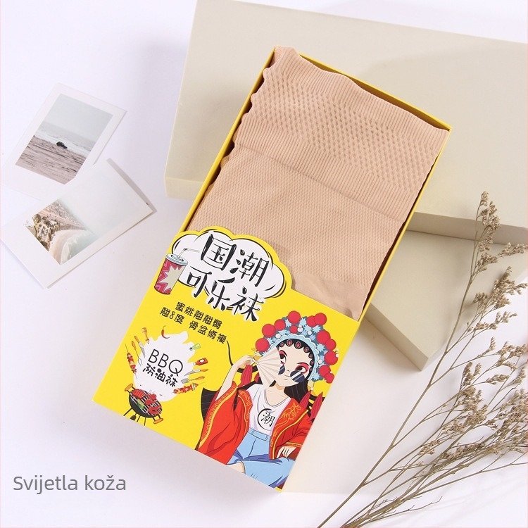 360D najlon tajice s podizanjem stražnjice i oblikovanjem, srednje gustoće, s nogama, korejski stil