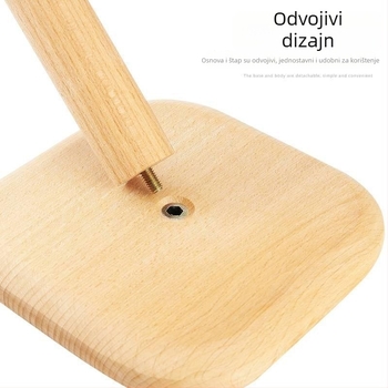 Drveni držač kuhinjskih ubrusa i skladište salveta, ovalni oblik, uspravni produženi dizajn