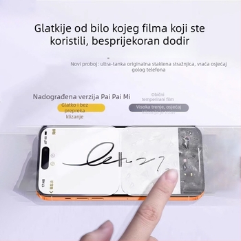 Paipaimi kaljeno staklo zaštitnik zaslona za iPhone 14 Pro Max – potpuno pokriće zaslona