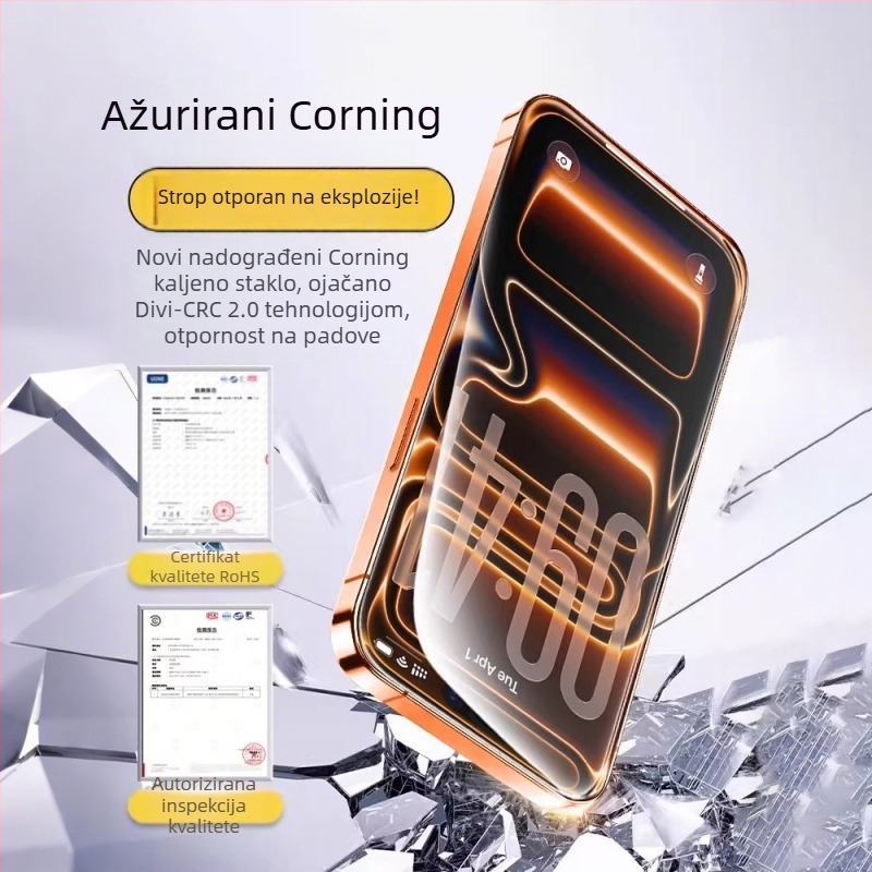 Paipaimi kaljeno staklo zaštitnik zaslona za iPhone 14 Pro Max – potpuno pokriće zaslona