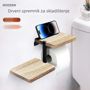 Držač rola papira – zidni, završna obrada Charcoal-Grilled, moderan minimalistički stil, Yundu