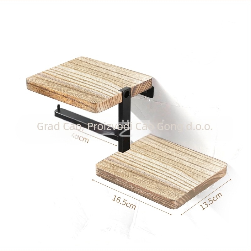 Držač rola papira – zidni, završna obrada Charcoal-Grilled, moderan minimalistički stil, Yundu