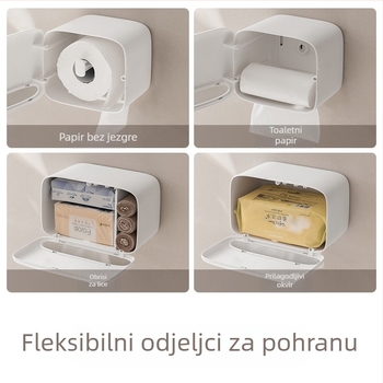 Zidni držač toaletnog papira, bez bušenja, kupaonica, model 001, podrijetlo Guangdong, Materijal: Drugi, Višenamjenski