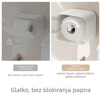 Zidni držač toaletnog papira, bez bušenja, kupaonica, model 001, podrijetlo Guangdong, Materijal: Drugi, Višenamjenski