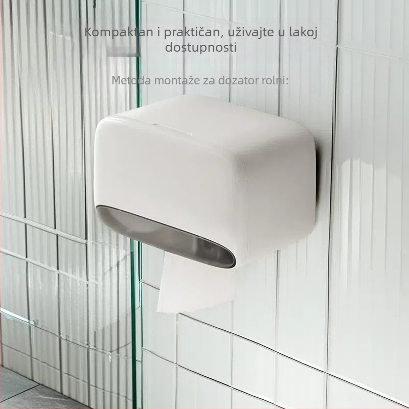 Zidni držač toaletnog papira, bez bušenja, kupaonica, model 001, podrijetlo Guangdong, Materijal: Drugi, Višenamjenski