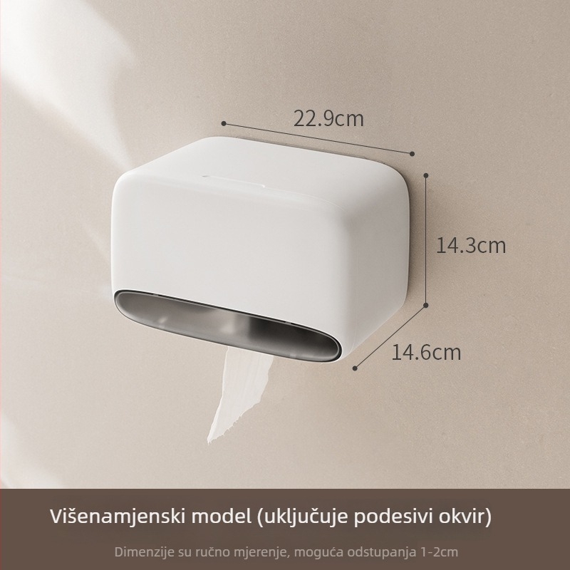 Zidni držač toaletnog papira, bez bušenja, kupaonica, model 001, podrijetlo Guangdong, Materijal: Drugi, Višenamjenski