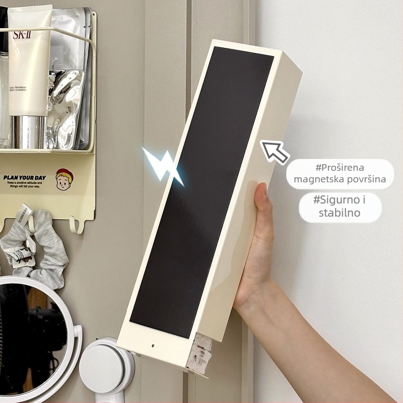 Zidni magnetski držač salveta od željeza, nepravilnog oblika, moderan minimalistički stil