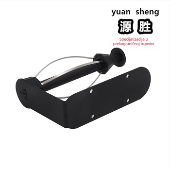 Držač papirnatih ručnika za zidnu montažu od nehrđajućeg čelika s amortizerom, ovalnog oblika