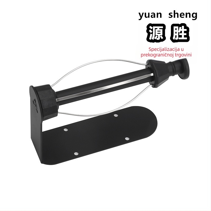 Držač papirnatih ručnika za zidnu montažu od nehrđajućeg čelika s amortizerom, ovalnog oblika