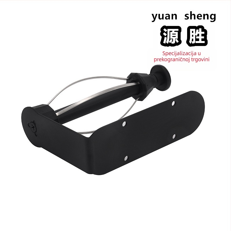 Držač papirnatih ručnika za zidnu montažu od nehrđajućeg čelika s amortizerom, ovalnog oblika