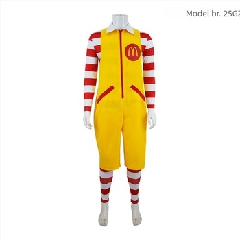 Klaun cosplay kostim za odrasle, unisex, pozorišna odjeća, poliester materijal, uzorak poderanih cvjetova