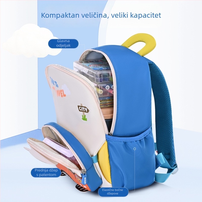 Sesame Baby unisex dječji ruksak, 290 Twill, prozračan i ultralagan, životinjski uzorak