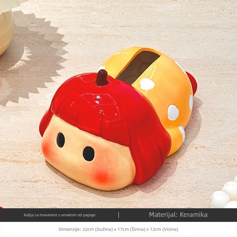 Keramička kutija za maramice za dnevni boravak – moderan minimalistički dizajn, višenamjenski držač, dekorativan