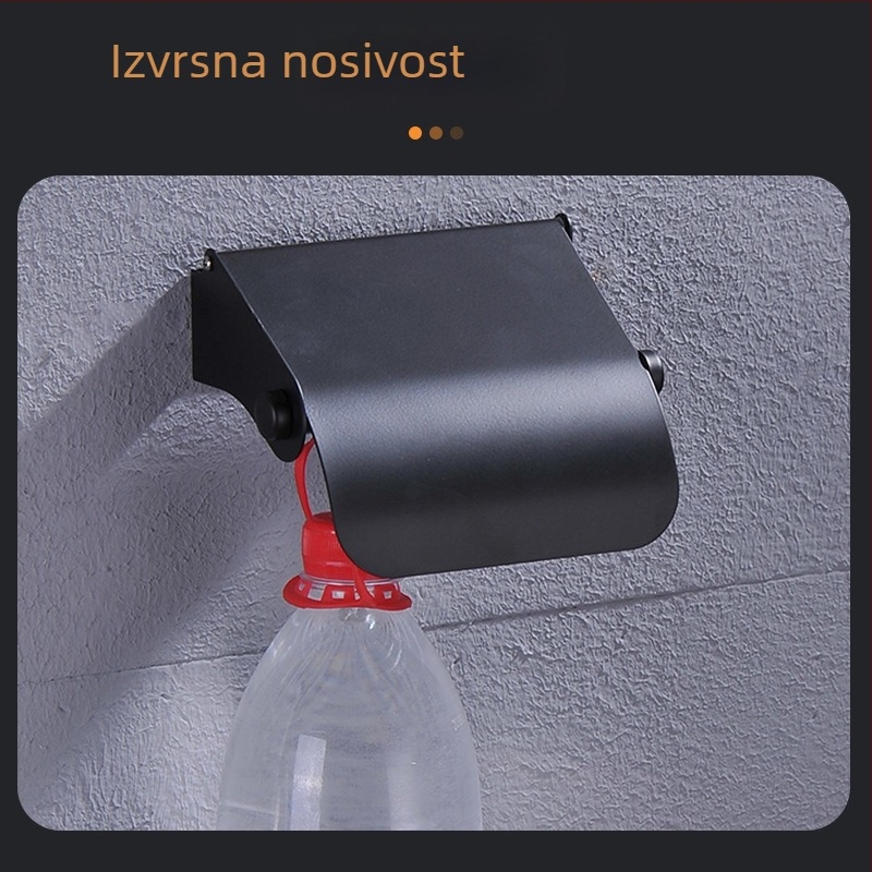 Rongshunda držač za papirnate ručnike od nehrđajućeg čelika, kvadratnog oblika, završna obrada lakom za pečenje, pakiranje 150 kom.