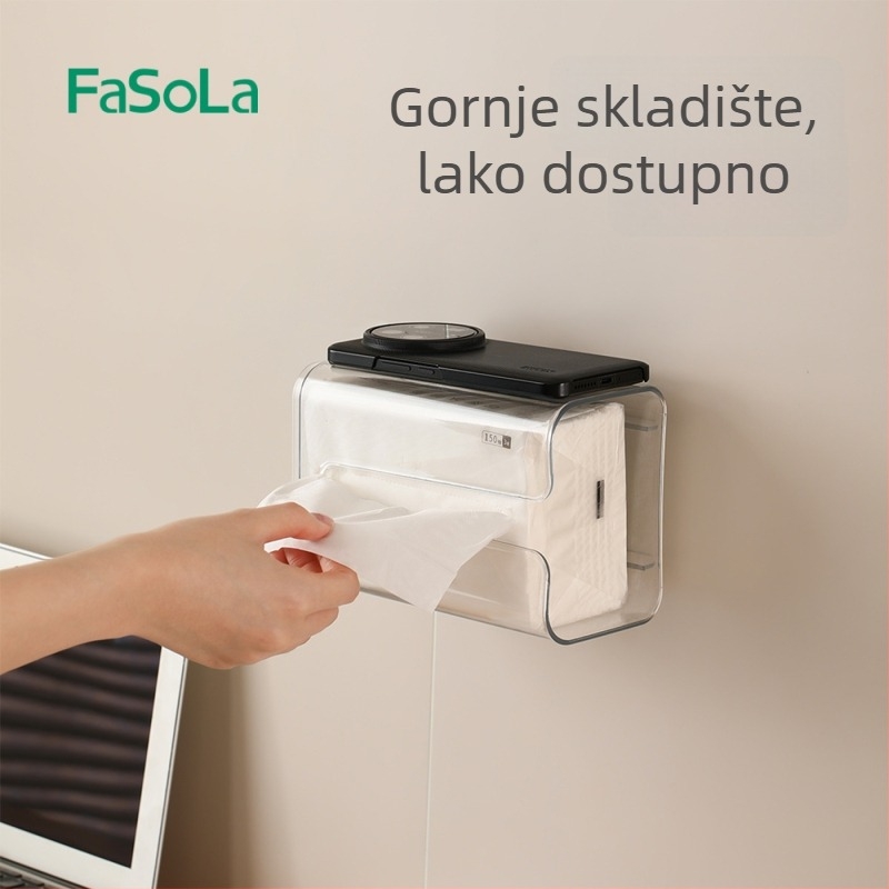 FaSoLa zidna kutija za maramice s usisnom čašom