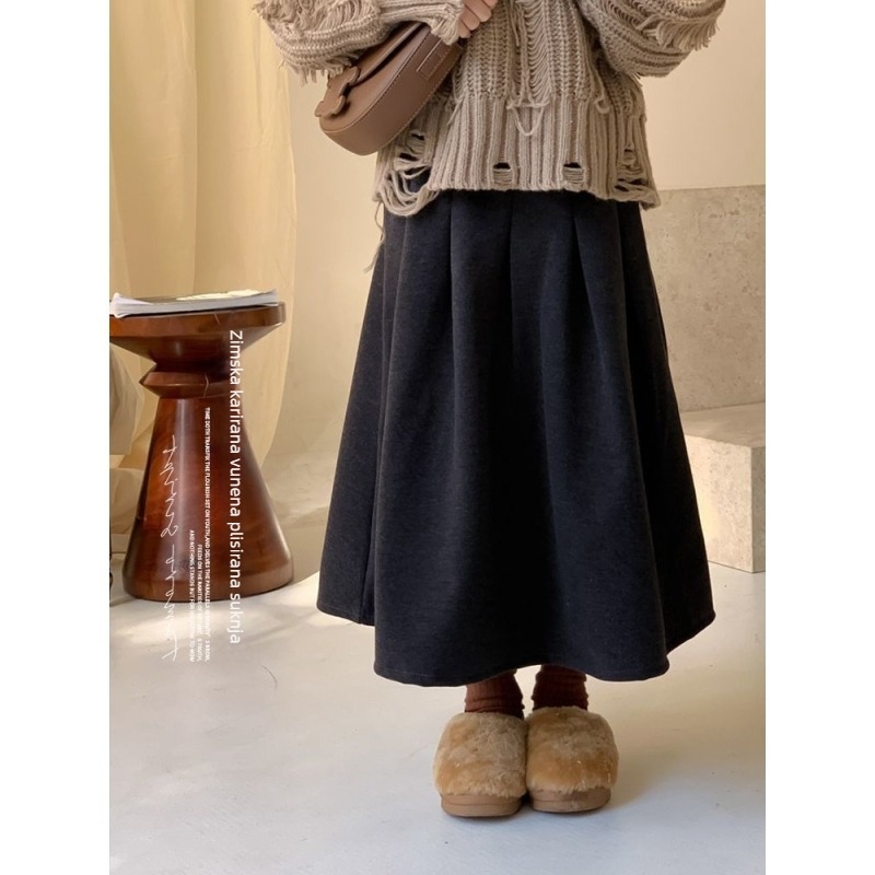 Dječja A-linija suknja – Spring pongee tkanina, 91–95% pamuk, jednostavan stil