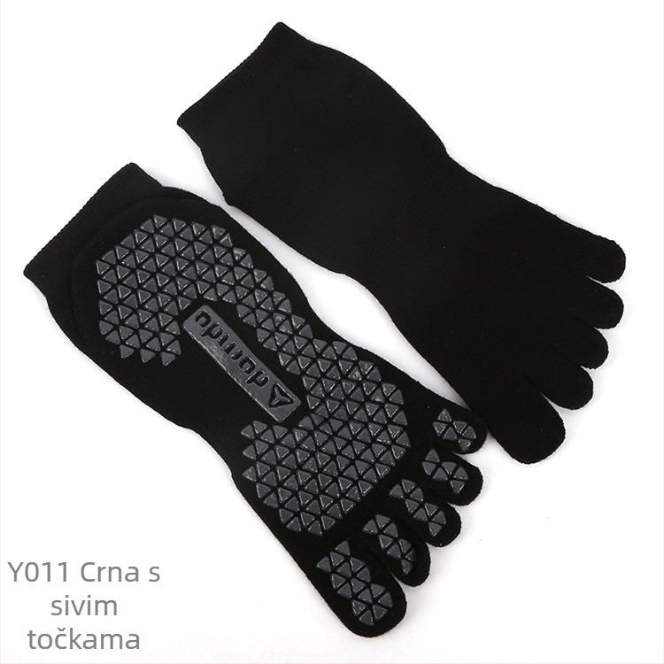 Muške joga čarape s pet prstiju, prozračne od pamuka, do gležnja, pogodne za sve sezone