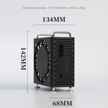 Zaštitno kućište s držačem za Mac mini M4/Pro, hlađenje i zaštita od padova