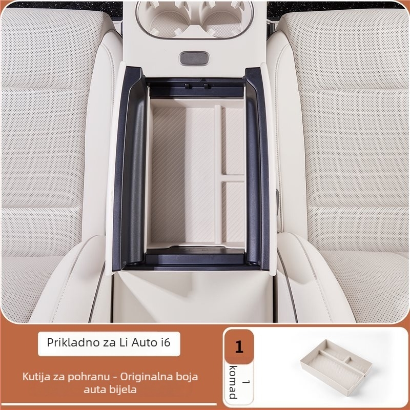 Organizator kutije za pohranu središnje konzole – koža – Branda Lutu Auto Parts – Kompatibilno s Ideal i6