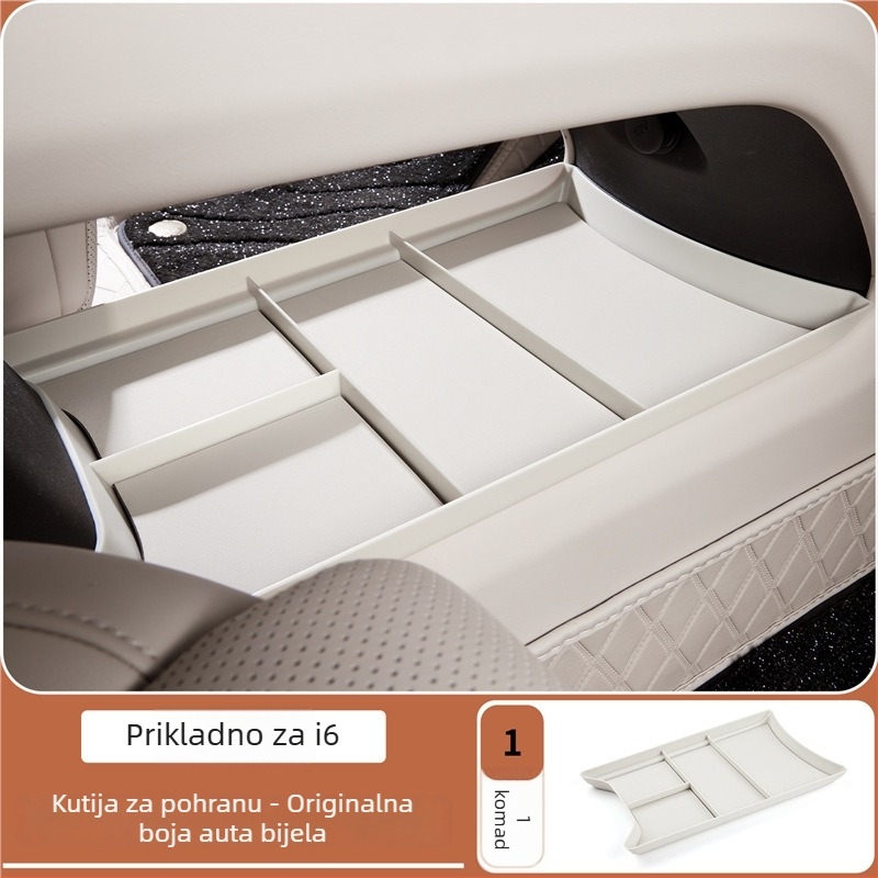 Organizator kutije za pohranu središnje konzole – koža – Branda Lutu Auto Parts – Kompatibilno s Ideal i6