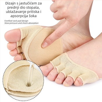 Čarape pet prstiju – nevidljive, ljetne, tanke, akril, upijanje znoja, pletene jednim iglom