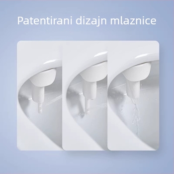 Bidet sjedalo s prikazom temperature, ABS plastika, samočisteća mlaznica, podijeljena konstrukcija, mlaznica za prskanje