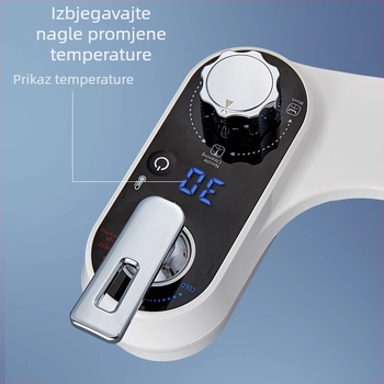 Bidet sjedalo s prikazom temperature, ABS plastika, samočisteća mlaznica, podijeljena konstrukcija, mlaznica za prskanje